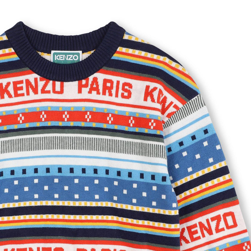 Jacquard Knitted Sweater KENZO KIDS 
                        BOY