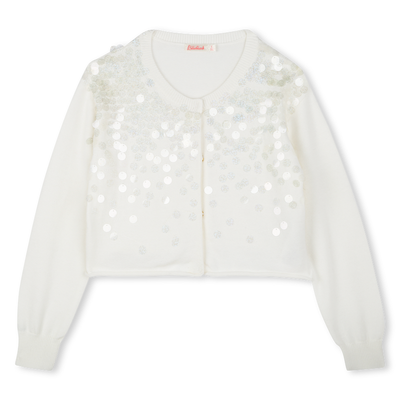 Cotton cardigan with sequins BILLIEBLUSH 
                        GIRL