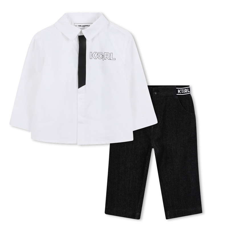 Shirt and pants set KARL LAGERFELD KIDS 
                        BOY
