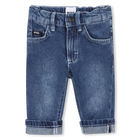 Five-pocket cotton jeans, STONE PULVERISATION, hi-res