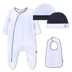 Pajama, bib and hat set BOSS 
                    BOY