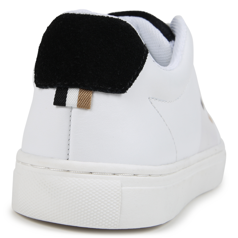 Lace-Up Leather Sneakers BOSS 
                        BOY