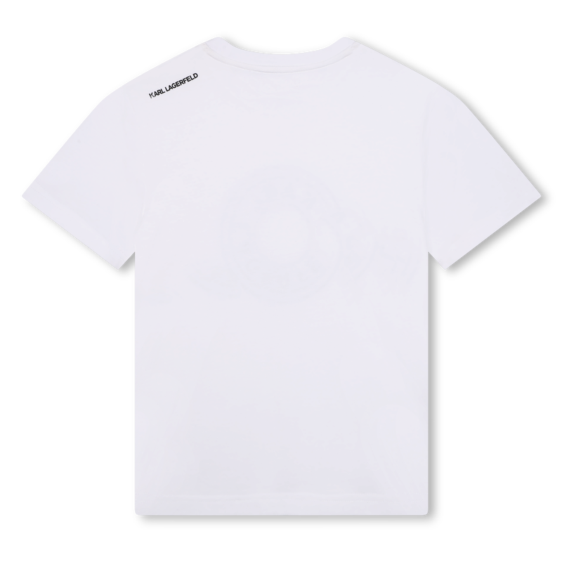 Short-Sleeved Cotton T-Shirt KARL LAGERFELD KIDS 
                        BOY
