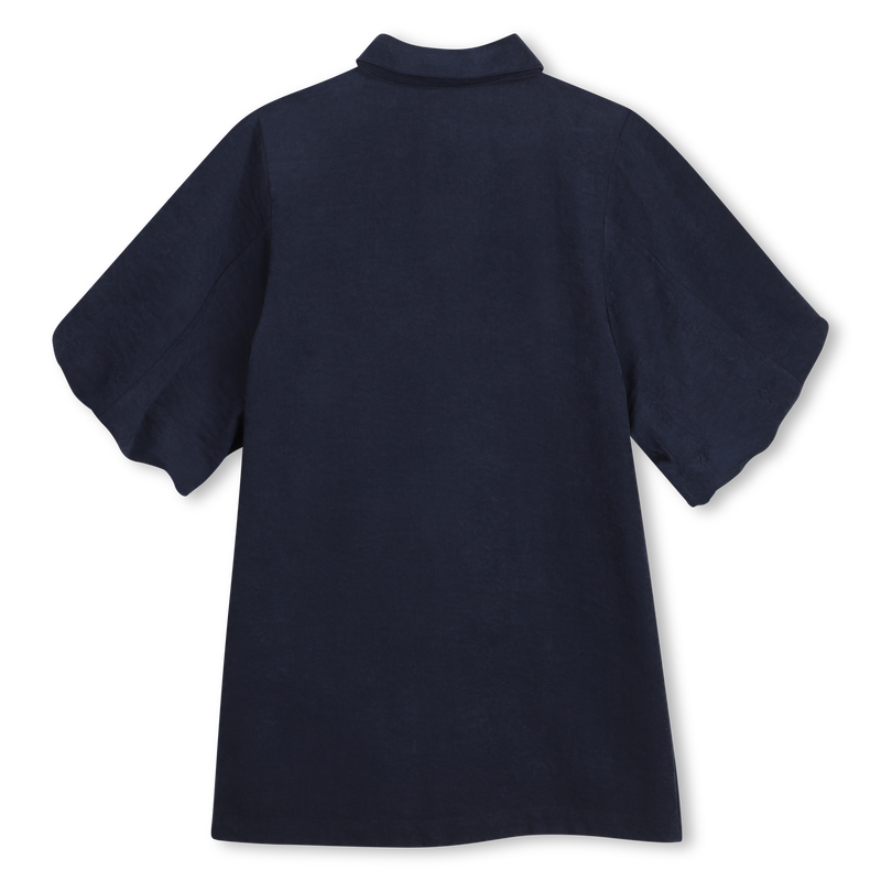 Dress in wavy satin BOSS 
                        GIRL