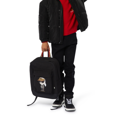 High-top leather trainers KARL LAGERFELD KIDS BOY