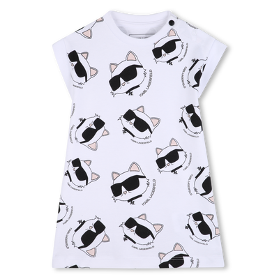 SHORT SLEEVE DRESS KARL LAGERFELD KIDS GIRL
