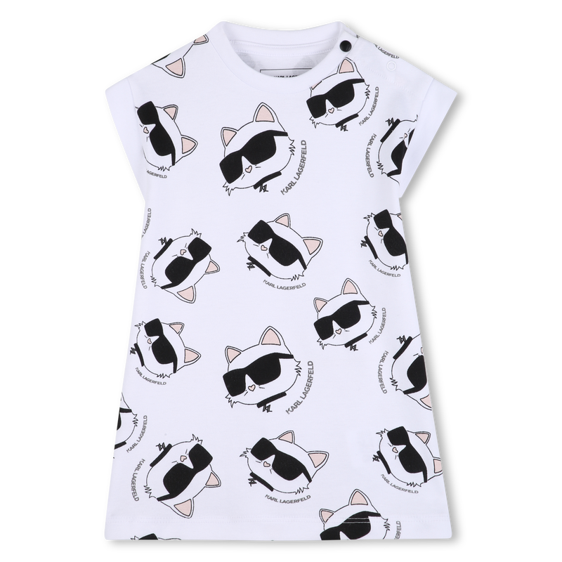 SHORT SLEEVE DRESS KARL LAGERFELD KIDS 
                        GIRL
