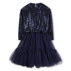 Bi-material dress BILLIEBLUSH 
                    GIRL