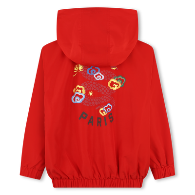 Back-illustrated windbreaker KENZO KIDS UNISEX