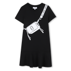 Short sleeve dress, BLACK, hi-res