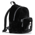 Small backpack made of fluffy fleece KARL LAGERFELD KIDS 
                    GIRL