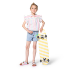 Striped shirt with ruffled sleeves BILLIEBLUSH 
                    GIRL