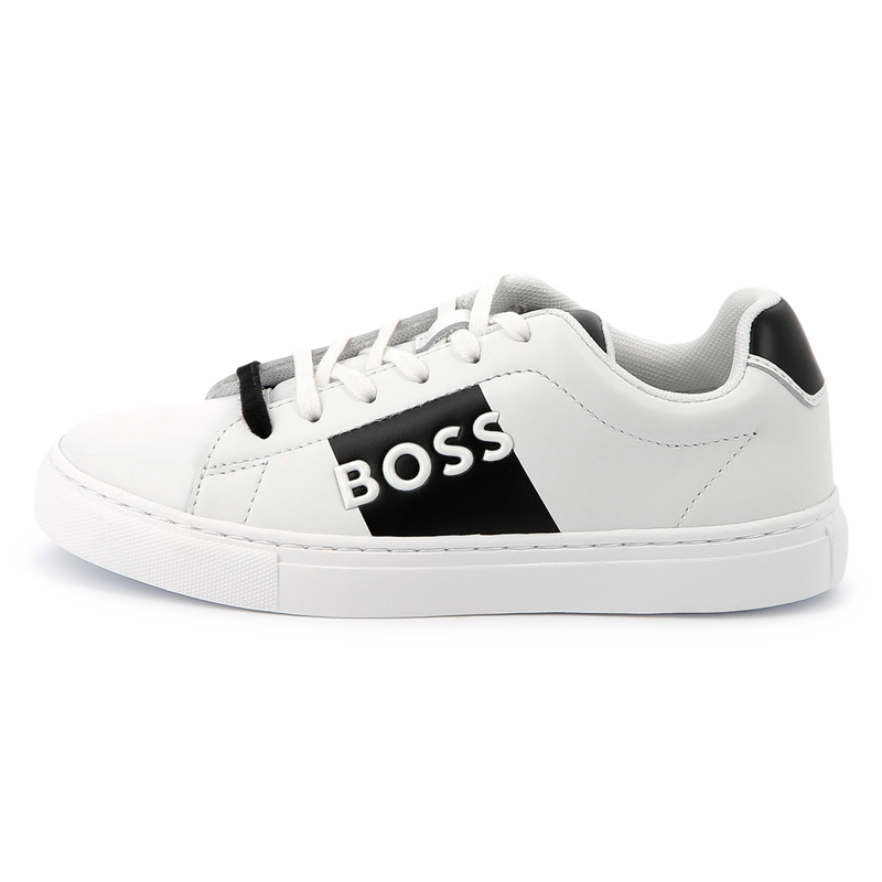 Lace-up leather trainers BOSS 
                        BOY
