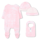 Pajama, bib and hat set BOSS 
                    GIRL