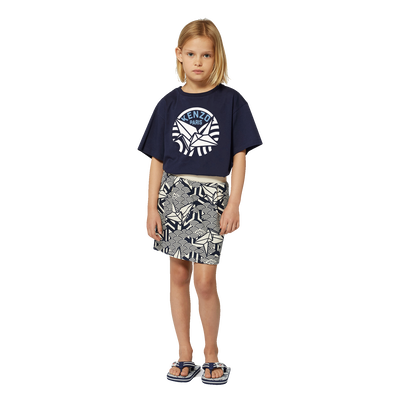 T-shirt with logo print KENZO KIDS GIRL