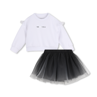 Sweatshirt and skirt set KARL LAGERFELD KIDS GIRL