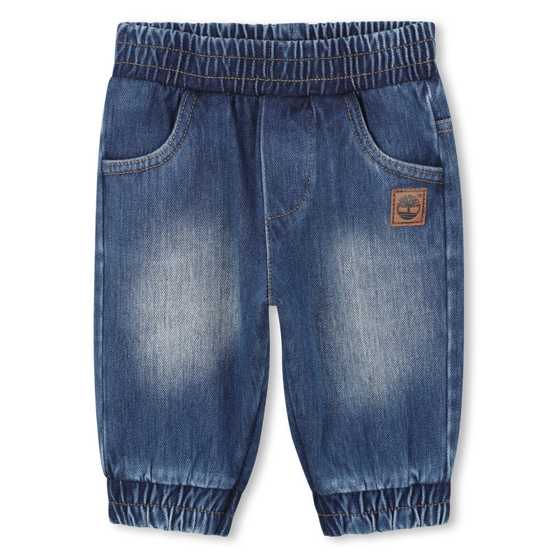 Denim effect knitted trousers TIMBERLAND 
                        BOY