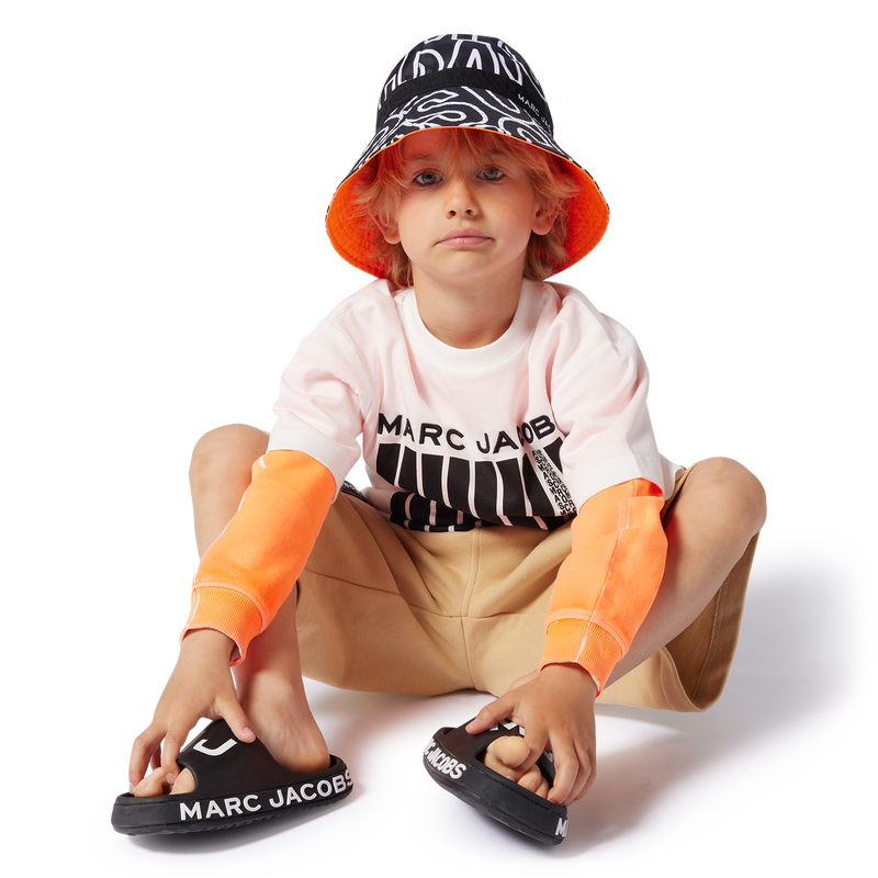 Cotton fleece Bermuda shorts MARC JACOBS 
                        BOY