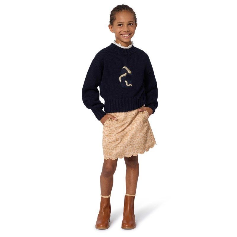 Short skirt with leopard print CHLOE 
                        GIRL