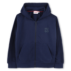 Hooded fleece zip sweatshirt HUGO 
                    BOY
