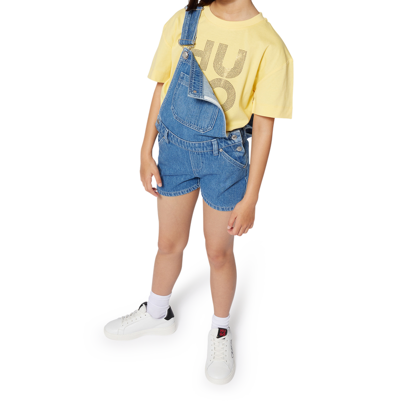 Short denim dungarees HUGO 
                        GIRL