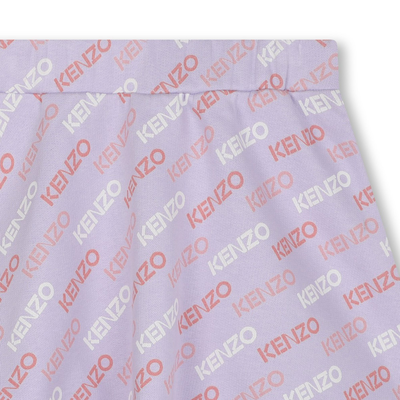 Flared logo-printed skirt KENZO KIDS GIRL
