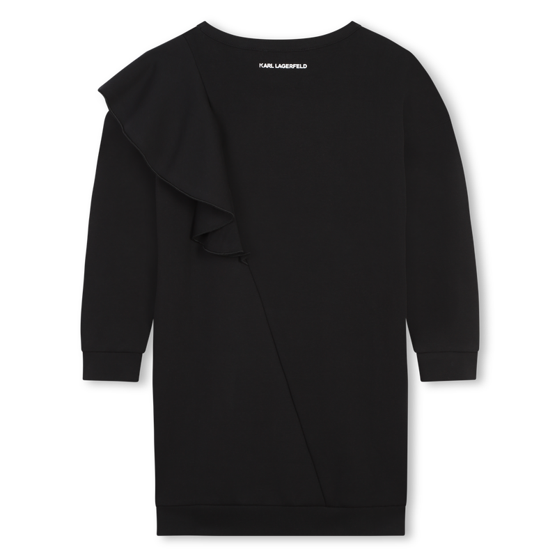 Straight frilled dress KARL LAGERFELD KIDS 
                        GIRL