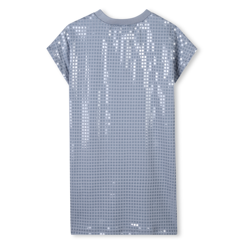 Cotton dress with sequins DKNY 
                        GIRL