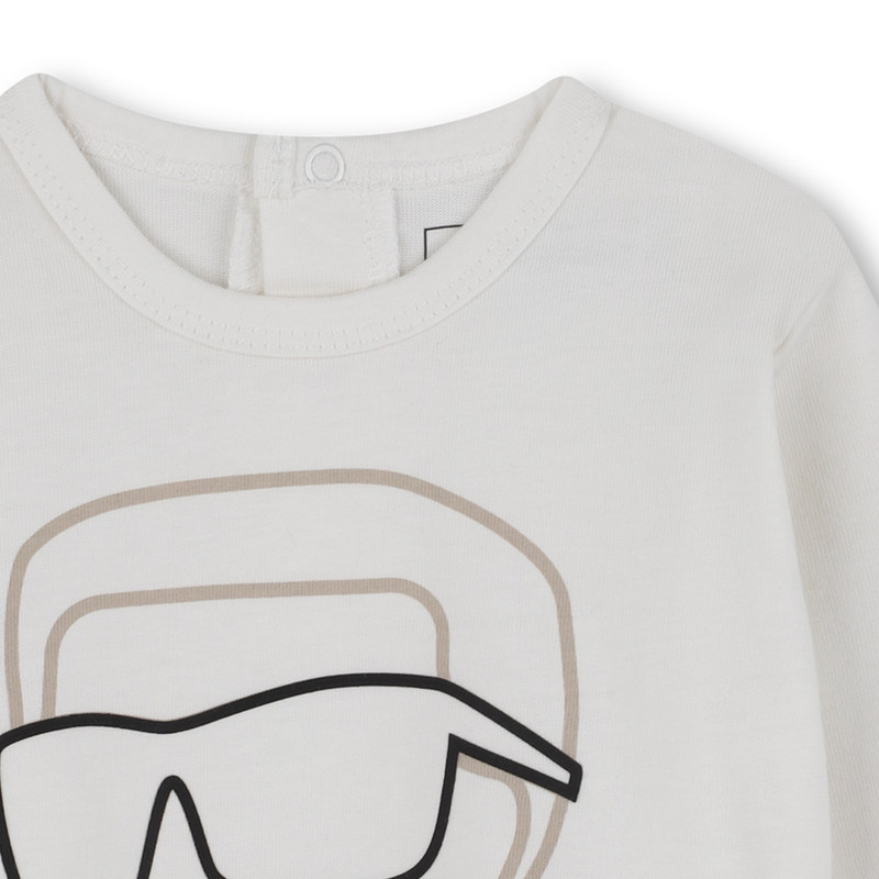 Cardigan and pants set in double jersey KARL LAGERFELD KIDS 
                        BOY