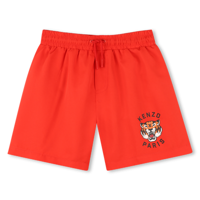 Tiger-print swim shorts KENZO KIDS BOY