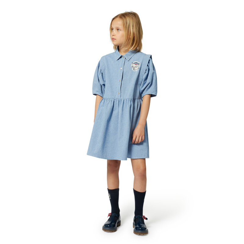 Cotton shirt-dress KENZO KIDS 
                        GIRL