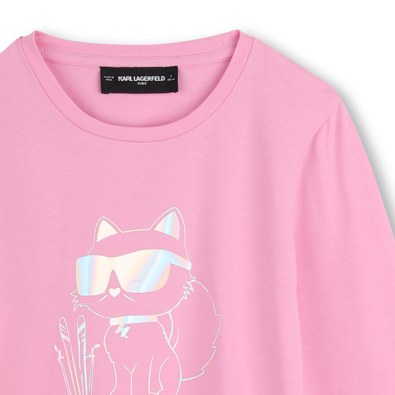 Long sleeve t-shirt KARL LAGERFELD KIDS 
                        GIRL