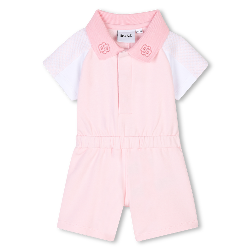 Short panelled romper BOSS 
                        GIRL