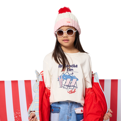 Hooded down jacket KIDS AROUND GIRL