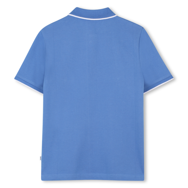 Plain cotton piqu&eacute; polo shirt BOSS 
                        BOY