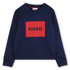 Sweatshirt, NAVY, hi-res