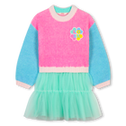 Bi-material dress BILLIEBLUSH 
                    GIRL