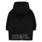 Reversible hooded down jacket KARL LAGERFELD KIDS 
                    BOY