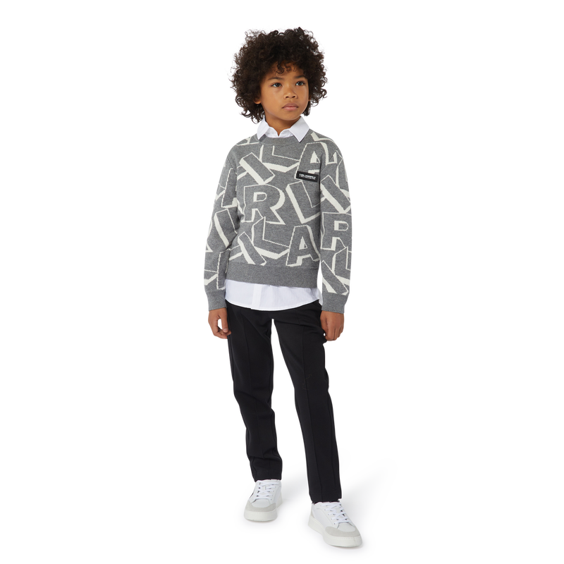 Pleated trousers KARL LAGERFELD KIDS 
                        BOY