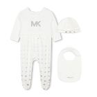 Cotton pyjamas, hat and bib MICHAEL KORS 
                    GIRL