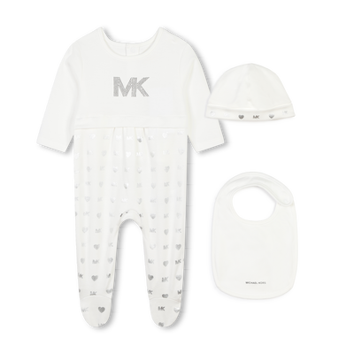 Cotton pyjamas, hat and bib MICHAEL KORS GIRL