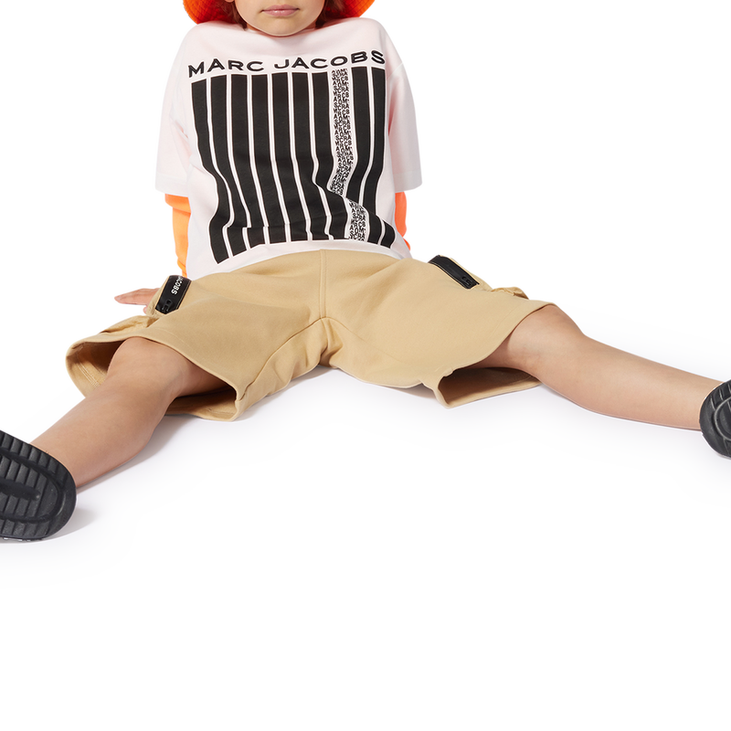 Two-tone cotton T-shirt MARC JACOBS 
                        BOY