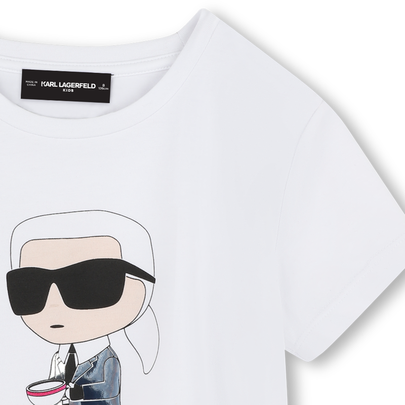 T-shirt with print KARL LAGERFELD KIDS 
                        GIRL