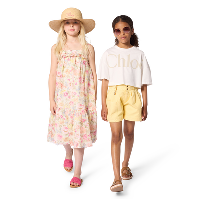 LONG DRESS WITH STRAPS CHLOE GIRL