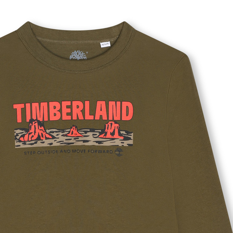T-shirt with print and message TIMBERLAND 
                        BOY