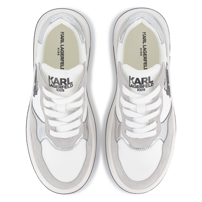 Lace-up low-top sneakers KARL LAGERFELD KIDS 
                        GIRL