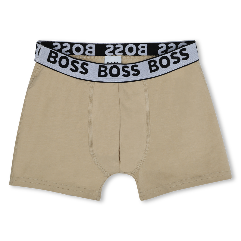 Set of 3 cotton boxer shorts BOSS 
                        BOY