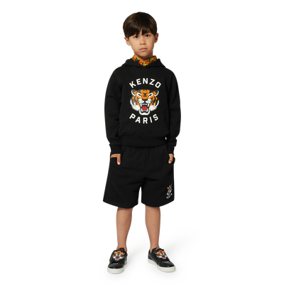 Fleece Bermuda jogging shorts KENZO KIDS BOY