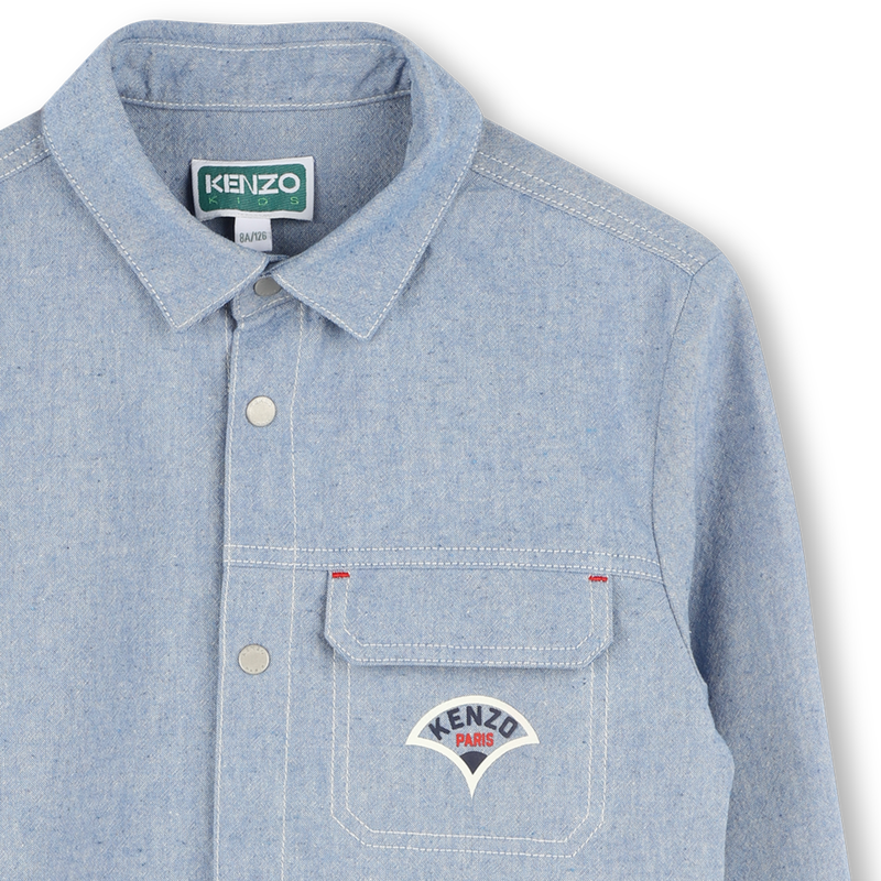 Long-sleeved cotton shirt KENZO KIDS 
                        BOY