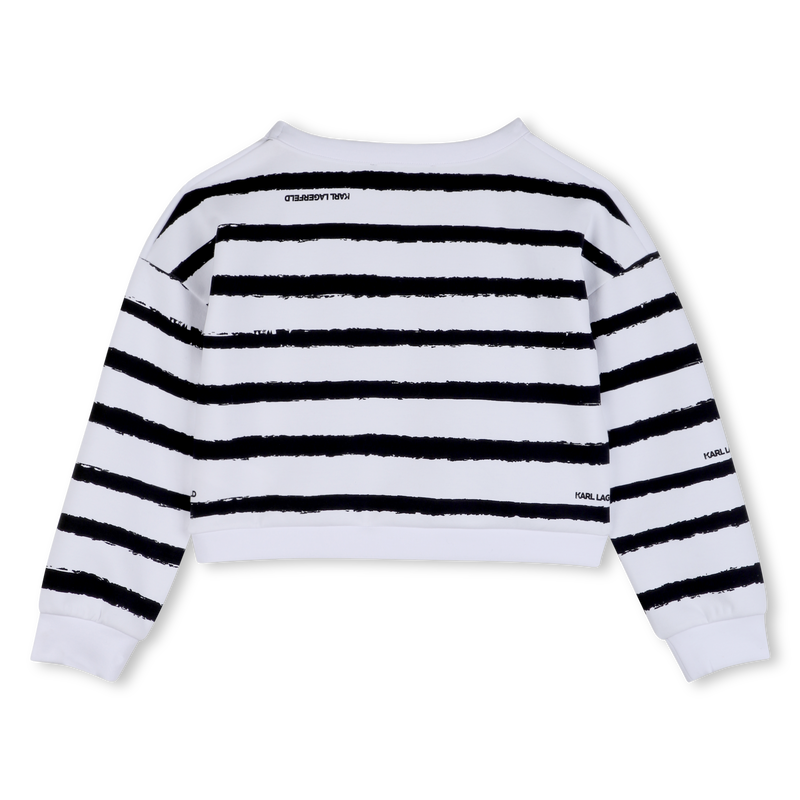STRIPED SWEATSHIRT KARL LAGERFELD KIDS 
                        GIRL